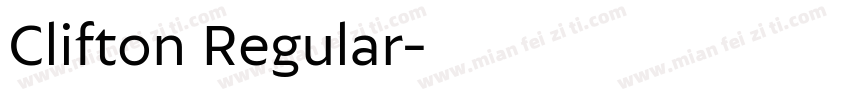 Clifton Regular字体转换